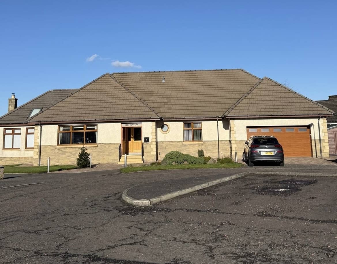 Landscape of the KellyKanine house located at 82 Rashierigg Place, Longridge.